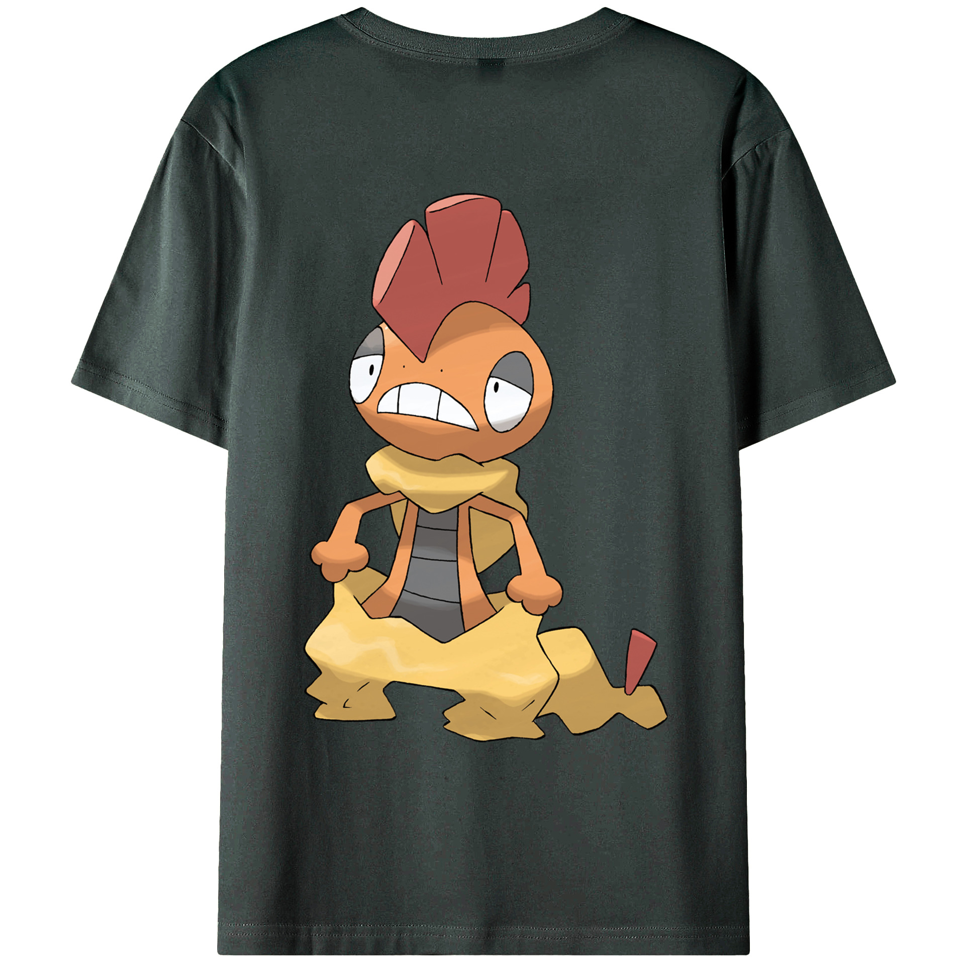 （画像用） ポケットモンスター Pokémon 綿100％ メンズ半袖Tシャツ（バックプリント） 通気性
